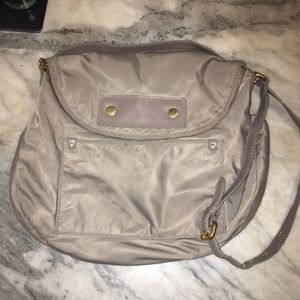 MARC JACOBS taupe nylon crossbody